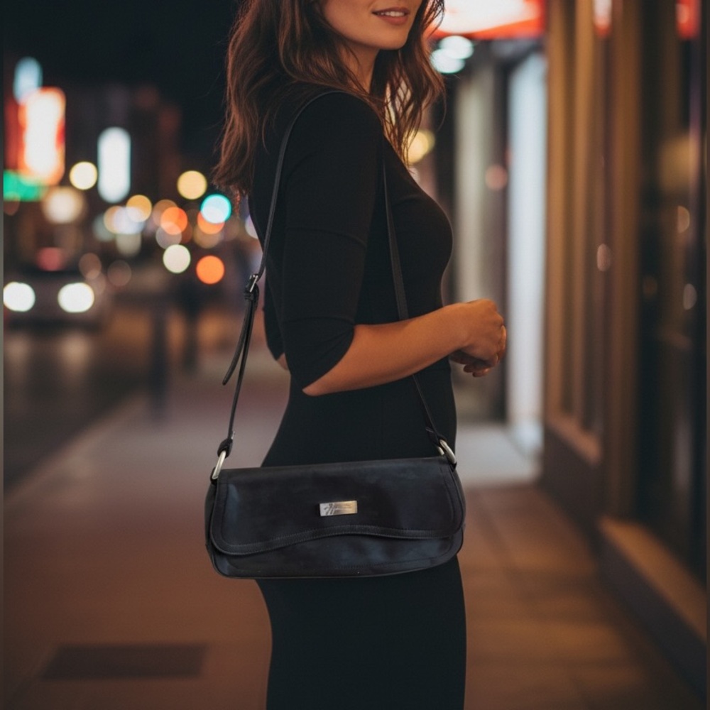 Elegant Black Shoulder Bag from the WYNN Las Vegas
